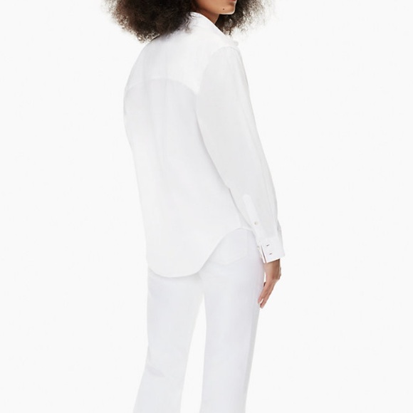 Aritzia Denim Forum The Jane Longsleeve Shirt size xs - Picture 3 of 9
